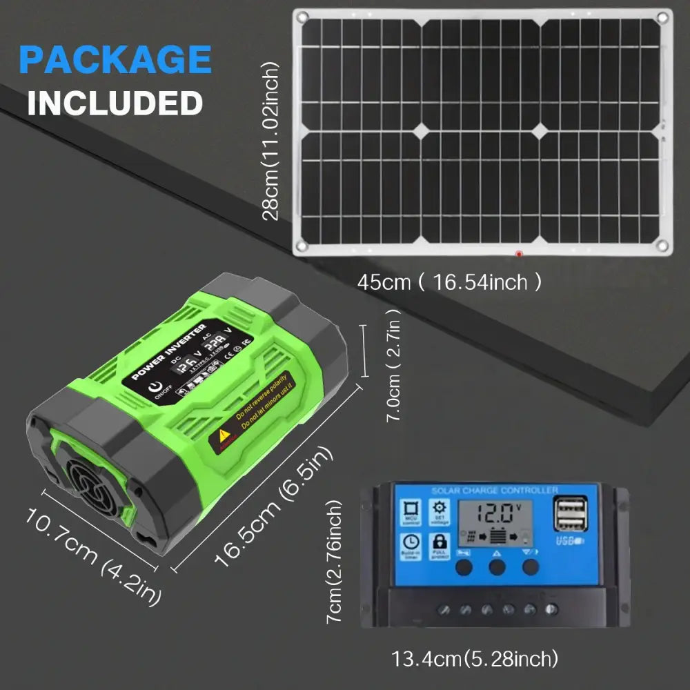 600W Home Backup Solar Kit 2000W Inverter - HBC