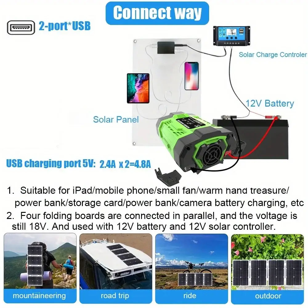 600W Home Backup Solar Kit 2000W Inverter - HBC