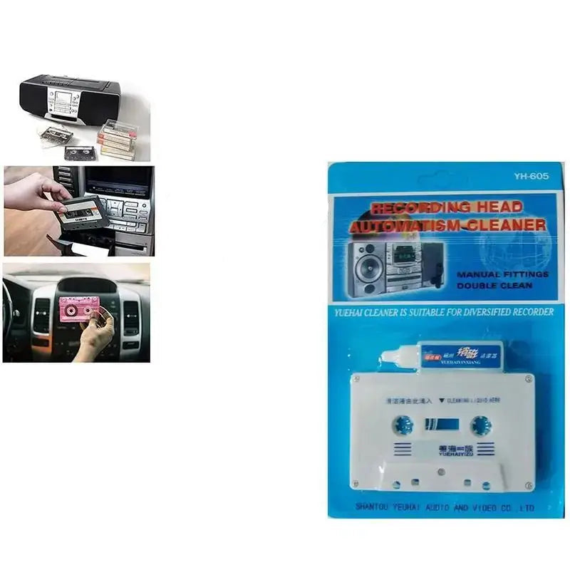 605 Cassette Tape Head Cleaner Demagnetizer Kits Audio Deck Restore The Cassette Magnetic Head Tape Recorder Cleaner