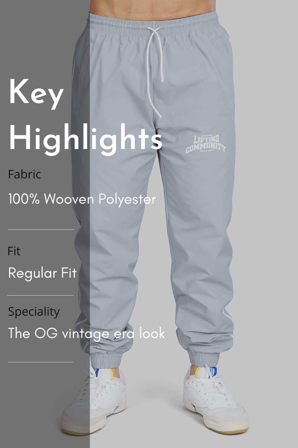 Lifting Community Joggers Light Grey