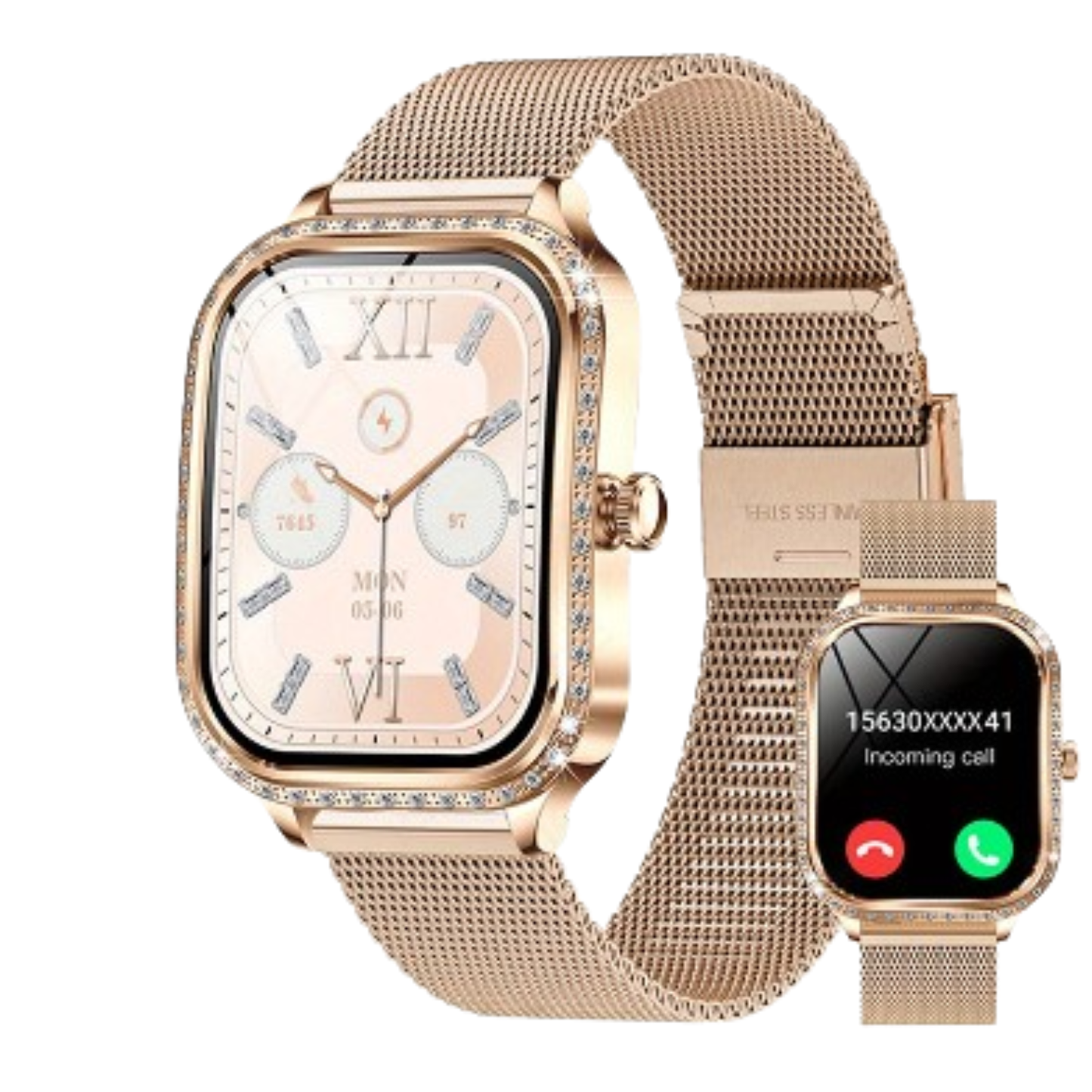 LIGE Women's Smartwatch – TFT HD Curved Screen, Wireless Calls, Voice Assistant (6 types available)