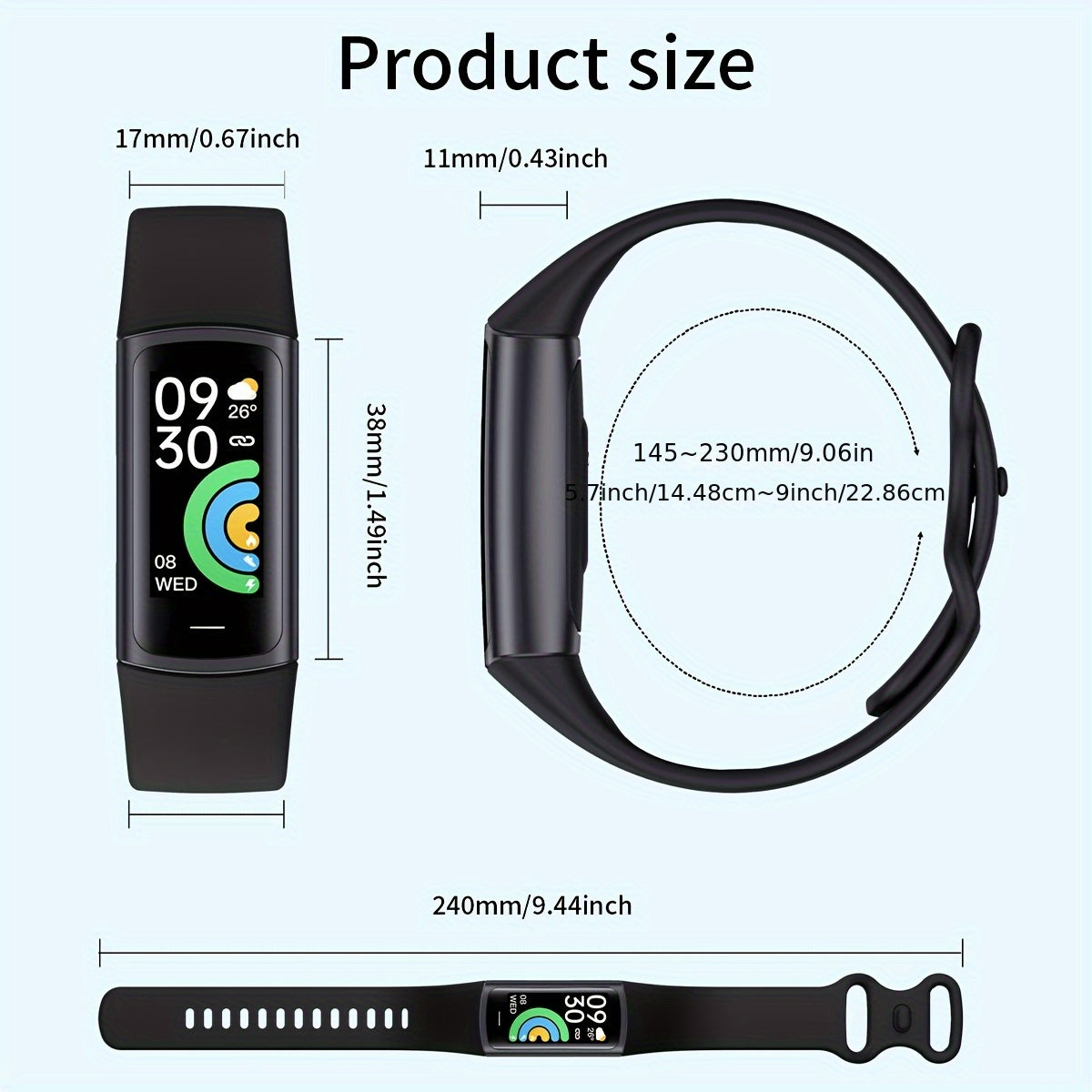 LIGE Smartwatch – Wireless Calls, Multi-Sport Modes (5 colours available)
