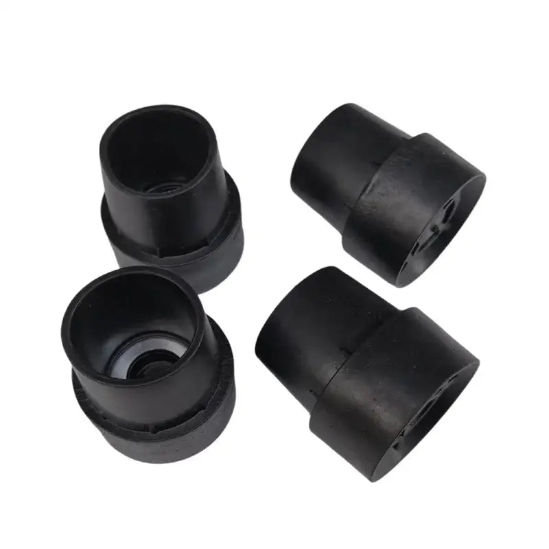6PCS Trampoline Foot Pad Black Trampoline Rubber Cover Jumping Bed Plastic Mat Non-Slip Mat Mute Base Pipe Cover