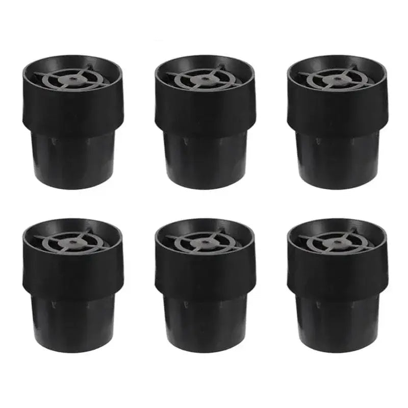 6PCS Trampoline Foot Pad Black Trampoline Rubber Cover Jumping Bed Plastic Mat Non-Slip Mat Mute Base Pipe Cover