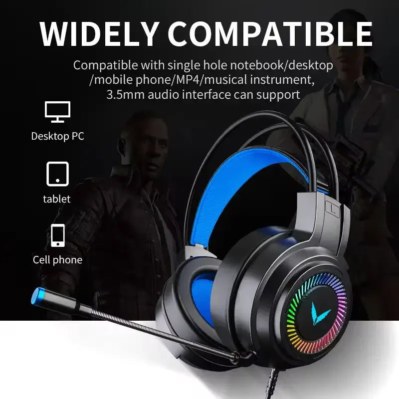7.1 Gaming Headset with Mic & LED (3 coours available) - 9eight5