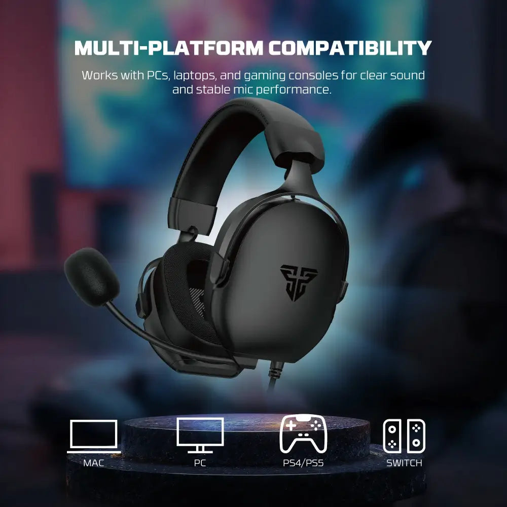 7.1 Wired Gaming Headset 40mm with Mic (available in Black & White) - 9eight5
