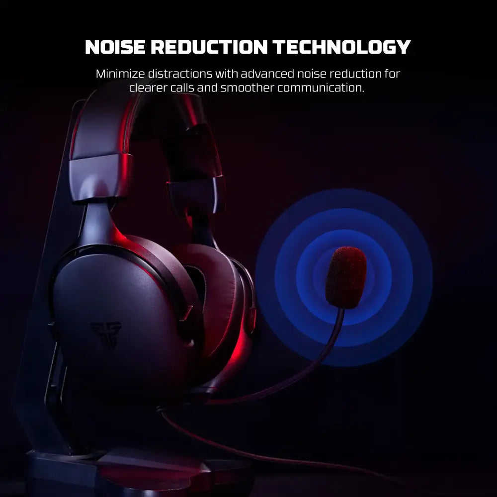 7.1 Wired Gaming Headset 40mm with Mic (available in Black & White) - 9eight5