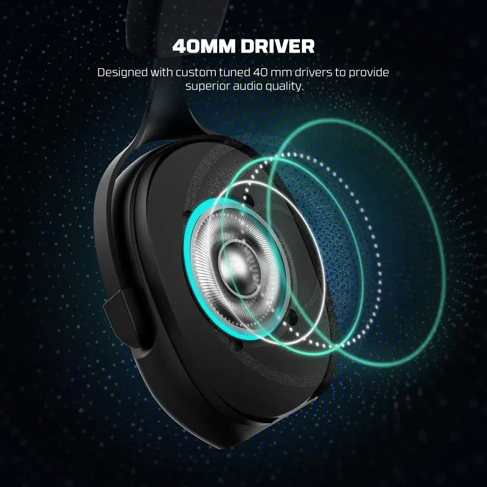 7.1 Wired Gaming Headset 40mm with Mic (available in Black & White) - 9eight5