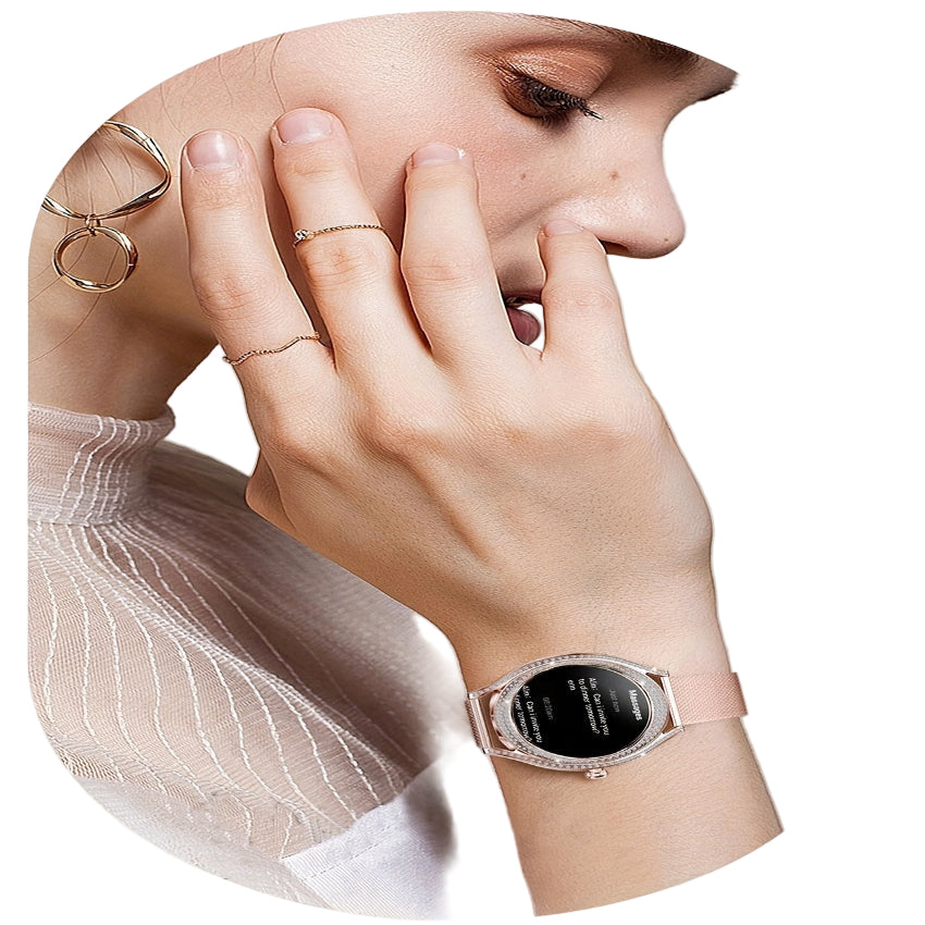 LIGE Women's Smartwatch – 3.25cm AMOLED Fitness Tracker with 100+ Sports Modes (3 colours available)