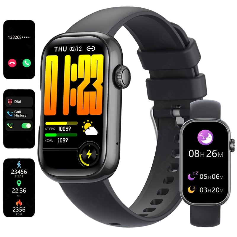 LIGE Smart Watch – HD TFT Display with Wireless Calls, 100+ Sports Modes (available in 3 colours)