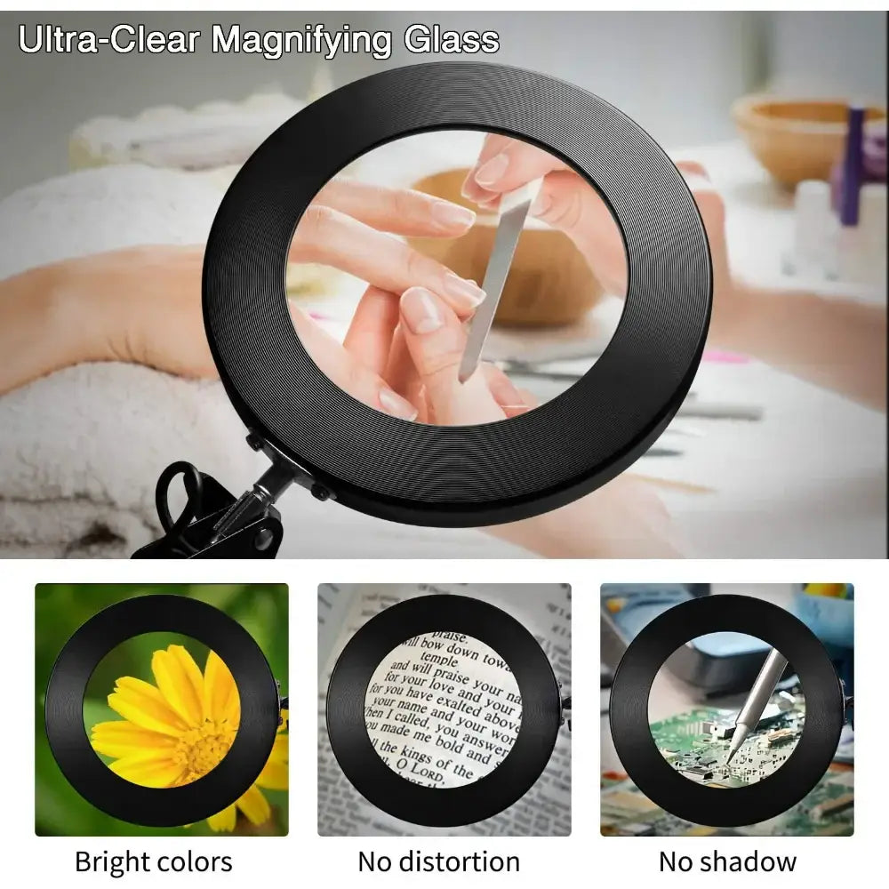 72LED 8X/10X USB Magnifying Glass with 3 Colours Light (10 different variants available) - HBC