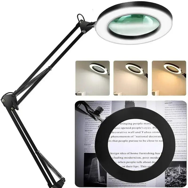72LED 8X/10X USB Magnifying Glass with 3 Colours Light (10 different variants available) - HBC