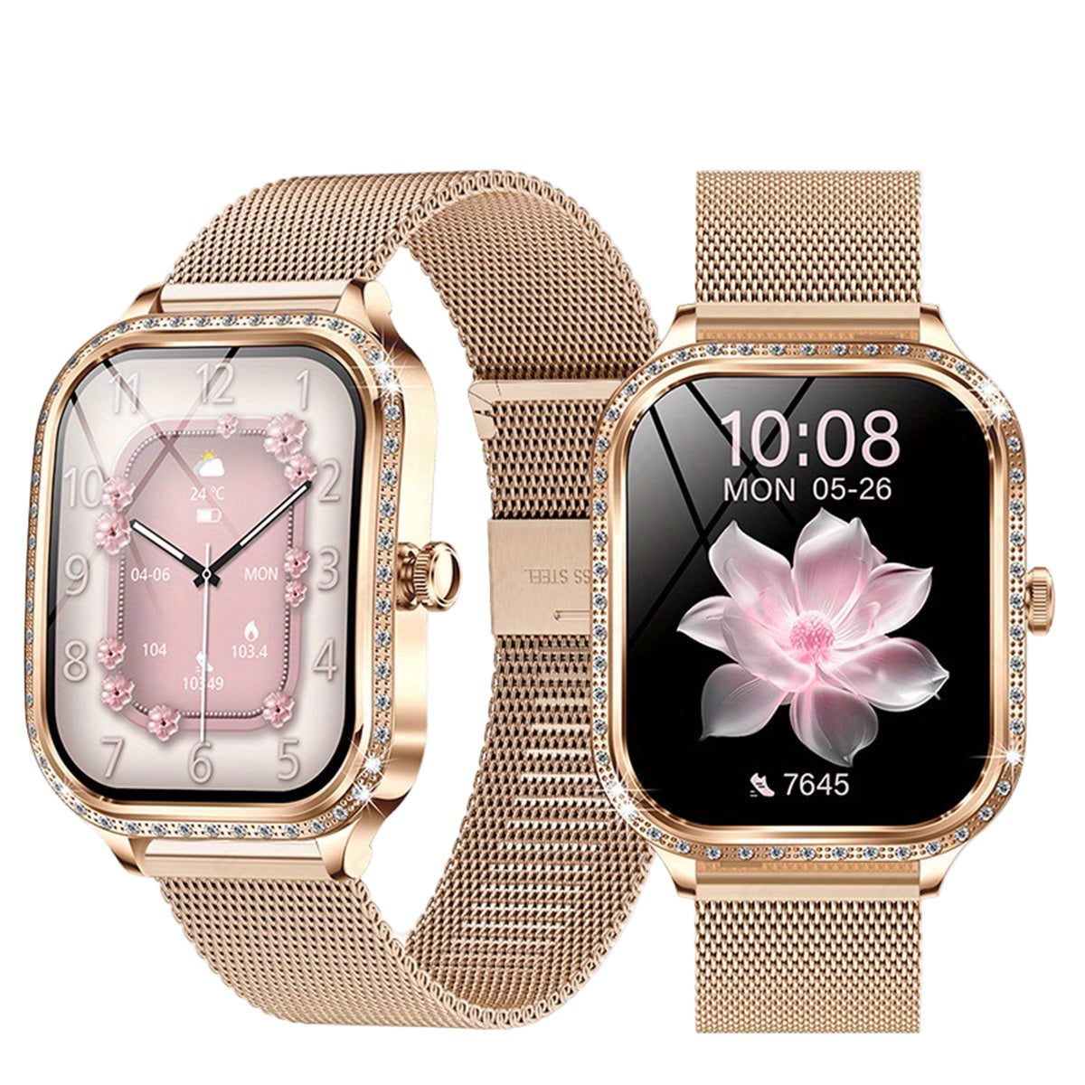 LIGE Women's Smartwatch – TFT HD Curved Screen, Wireless Calls, Voice Assistant (6 types available)