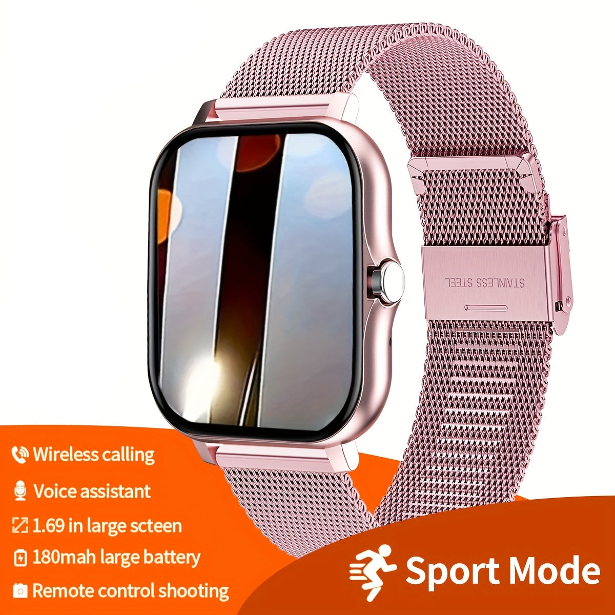 LIGE Smart Watch – Make/Answer Calls, Custom Wallpaper, Music Control (4 colours available)