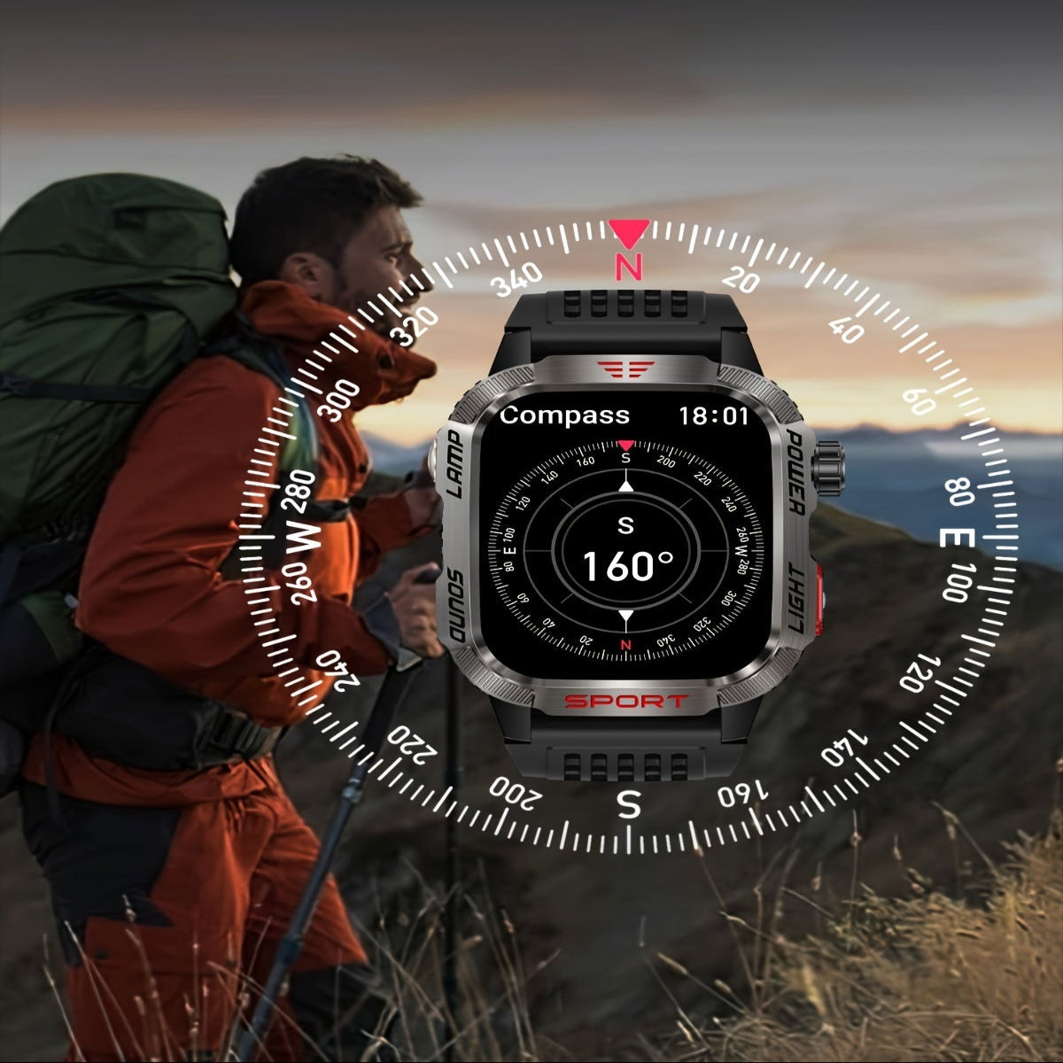 LIGE Smartwatch – HD Touch Display, Wireless Calls, Notifications, Pedometer & Long Battery Life