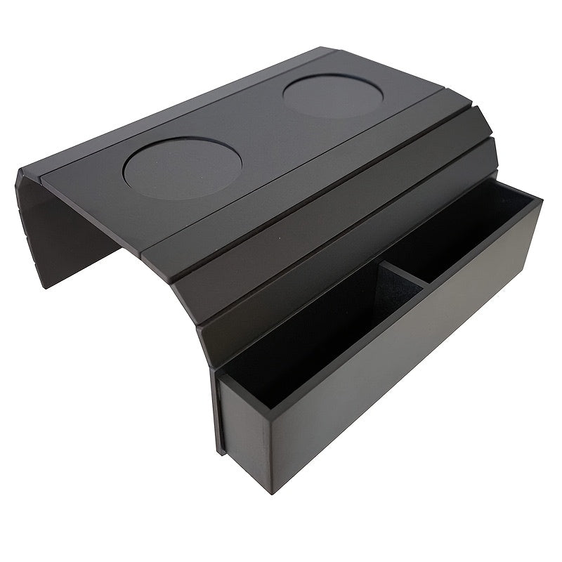 Foldable Bamboo Sofa Armrest Table with Cup Holder (2 colours available)