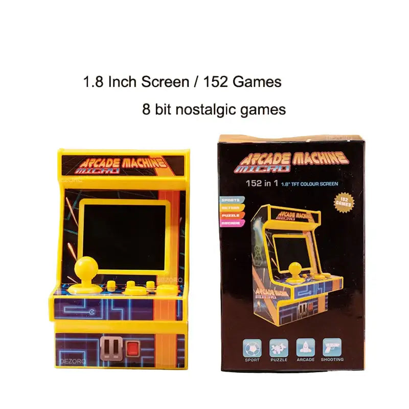 8-Bit Mini 1.8’’ Handheld Game Console – 152 Games - Gold / Game Console - 9eight5