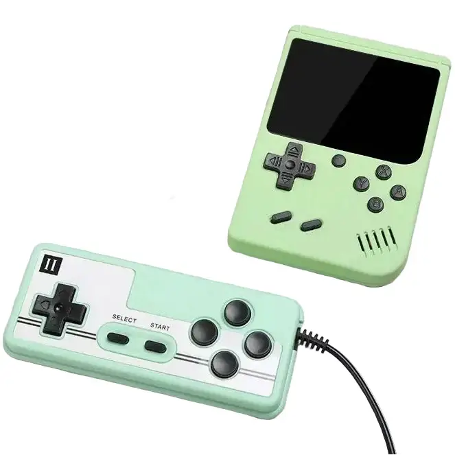 8-Bit Mini Handheld Game Console – 500 Games (5 colours available) - Green / Gaming Console - 9eight5