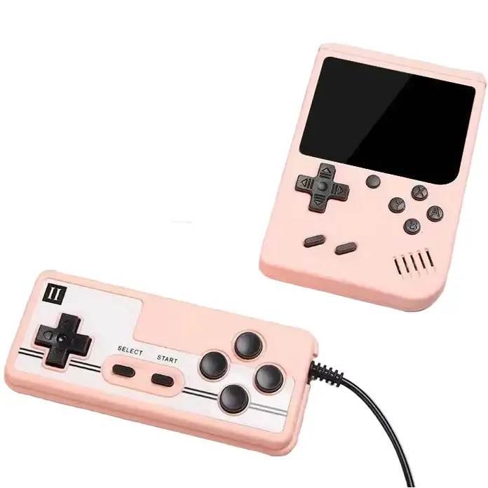 8-Bit Mini Handheld Game Console – 500 Games (5 colours available) - Pink / Gaming Console - 9eight5