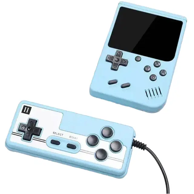 8-Bit Mini Handheld Game Console – 500 Games (5 colours available) - Blue / Gaming Console - 9eight5
