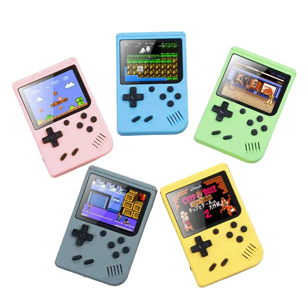 8-Bit Mini Handheld Game Console – 500 Games (5 colours available) - 9eight5