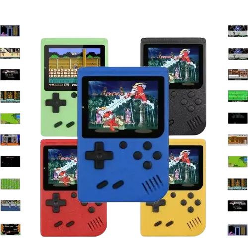 8-Bit Mini Handheld Game Console – 500 Games (5 colours available) - 9eight5