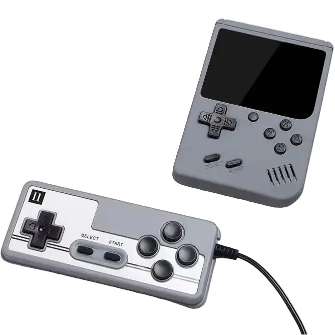8-Bit Mini Handheld Game Console – 500 Games (5 colours available) - Gray / Gaming Console - 9eight5