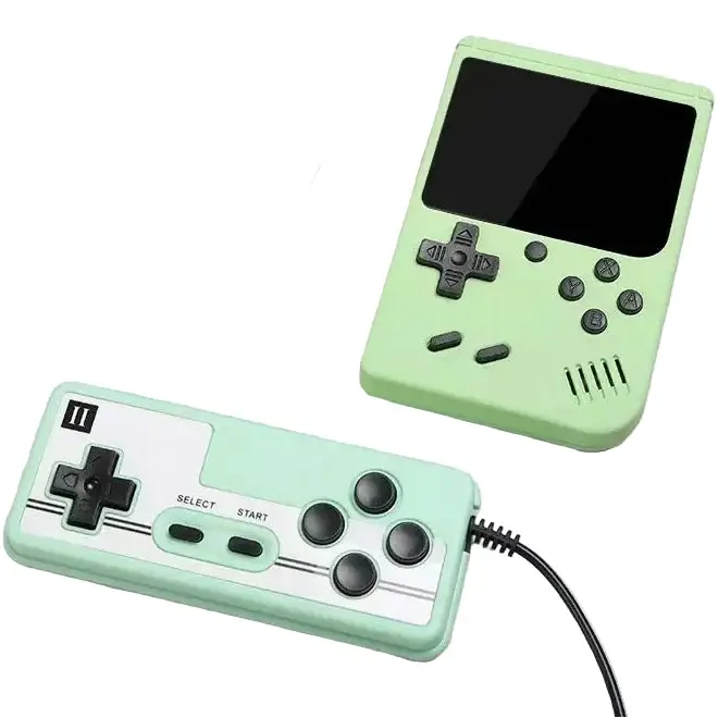 8-Bit Mini Handheld Game Console – 500 Games (5 colours available) - Green / Video Game Console - 9eight5