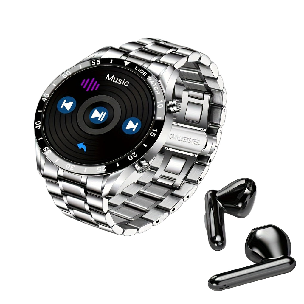 LIGE Smartwatch – Full Touchscreen with Call Management (4 types available)