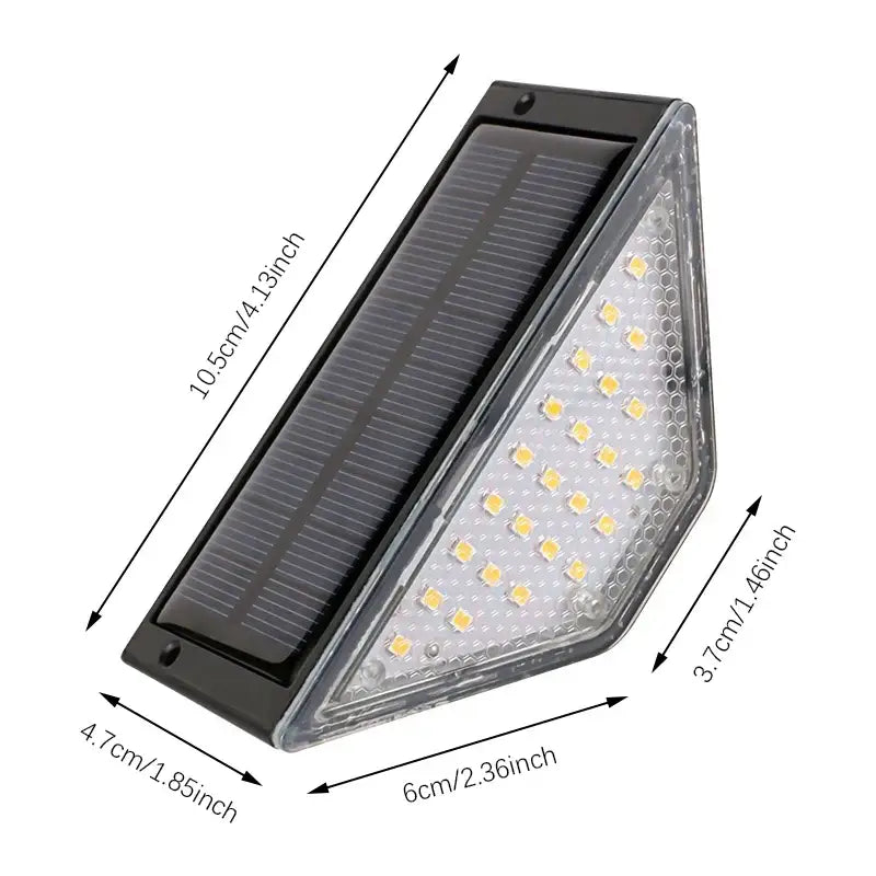 8Pcs LED Solar Step Lights Waterproof Outdoor Stair Lights Solar Deck Lights Outdoor Solar Landscape Lighting for Yard