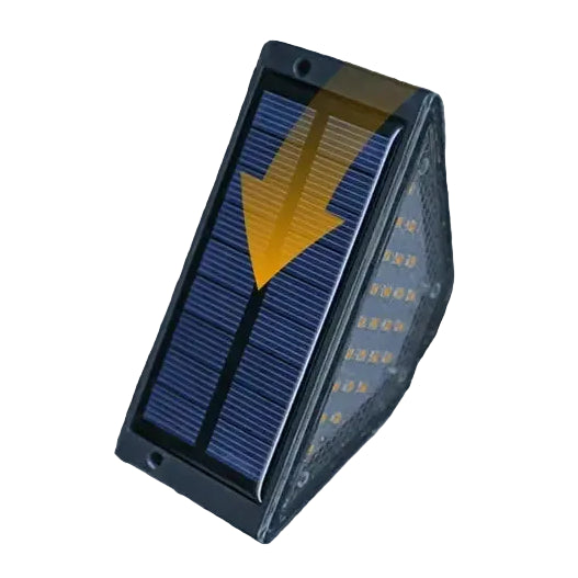 8Pcs LED Solar Step Lights Waterproof Outdoor Stair Lights Solar Deck Lights Outdoor Solar Landscape Lighting for Yard