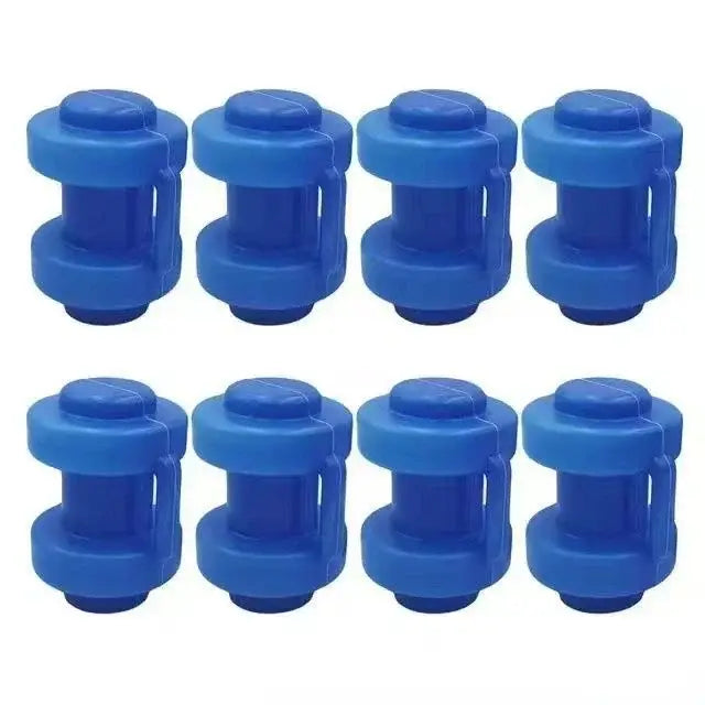 8pcs Trampoline End Cap Protective Fitness Blue For The Net Poles Waterproof Durable Safety Leisure 25mm Diameter Spare