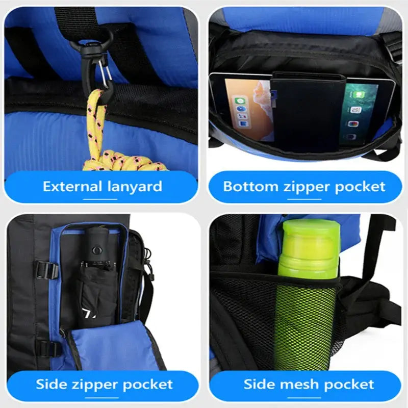 90L Waterproof Hiking & Camping Backpack (various colours available) - 9eight5