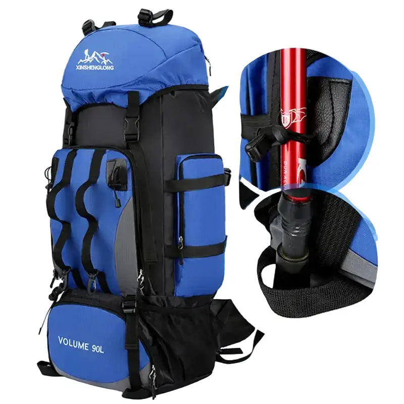 90L Waterproof Hiking & Camping Backpack (various colours available) - 9eight5
