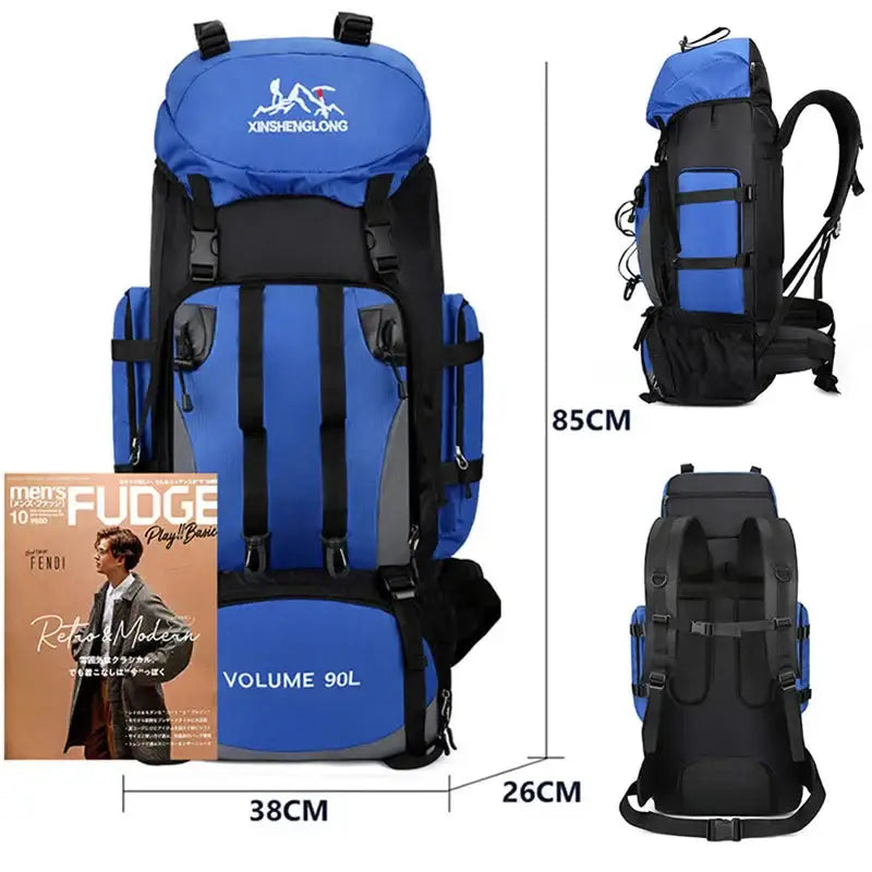 90L Waterproof Hiking & Camping Backpack (various colours available) - 9eight5