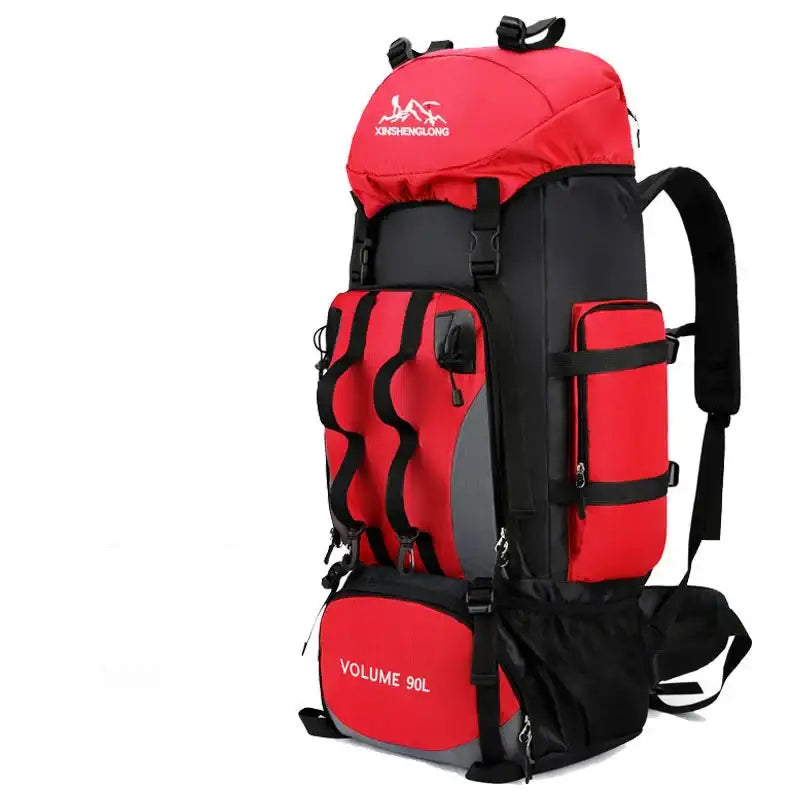 90L Waterproof Hiking & Camping Backpack (various colours available) - Red / Backpack - 9eight5