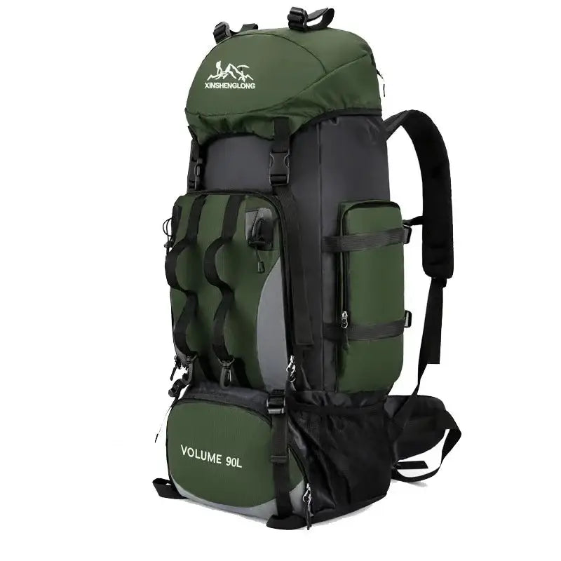 90L Waterproof Hiking & Camping Backpack (various colours available) - Army / Backpack - 9eight5
