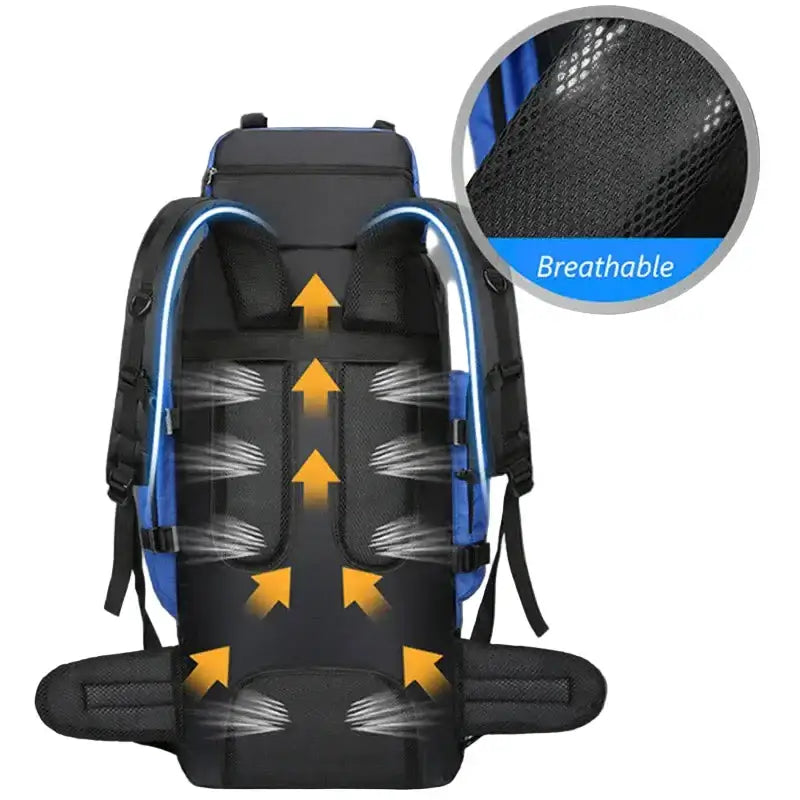 90L Waterproof Hiking & Camping Backpack (various colours available) - 9eight5