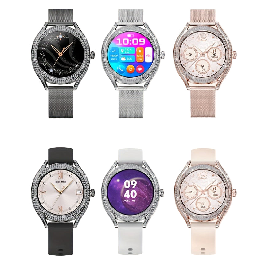 LIGE Women's Smartwatch – 3.25cm AMOLED Fitness Tracker with 100+ Sports Modes (3 colours available)