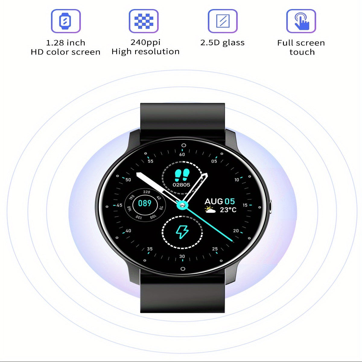 LIGE Women's Smartwatch – With Call Function, Multi-Sport Modes