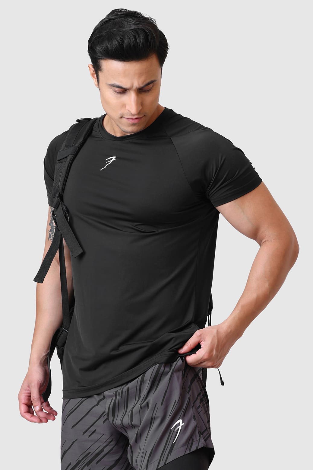 Bare Nylon T-shirt Black