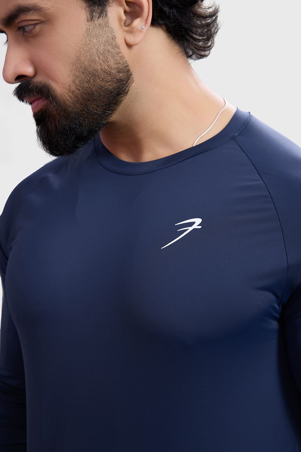 Bare Nylon Fullsleeves T-shirt Navy