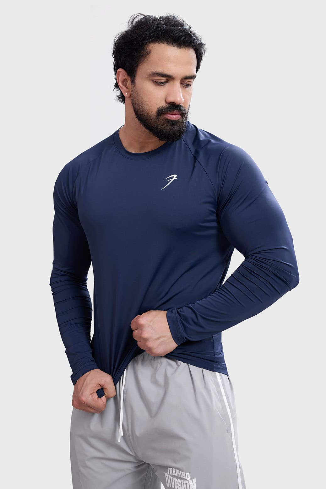Bare Nylon Fullsleeves T-shirt Navy
