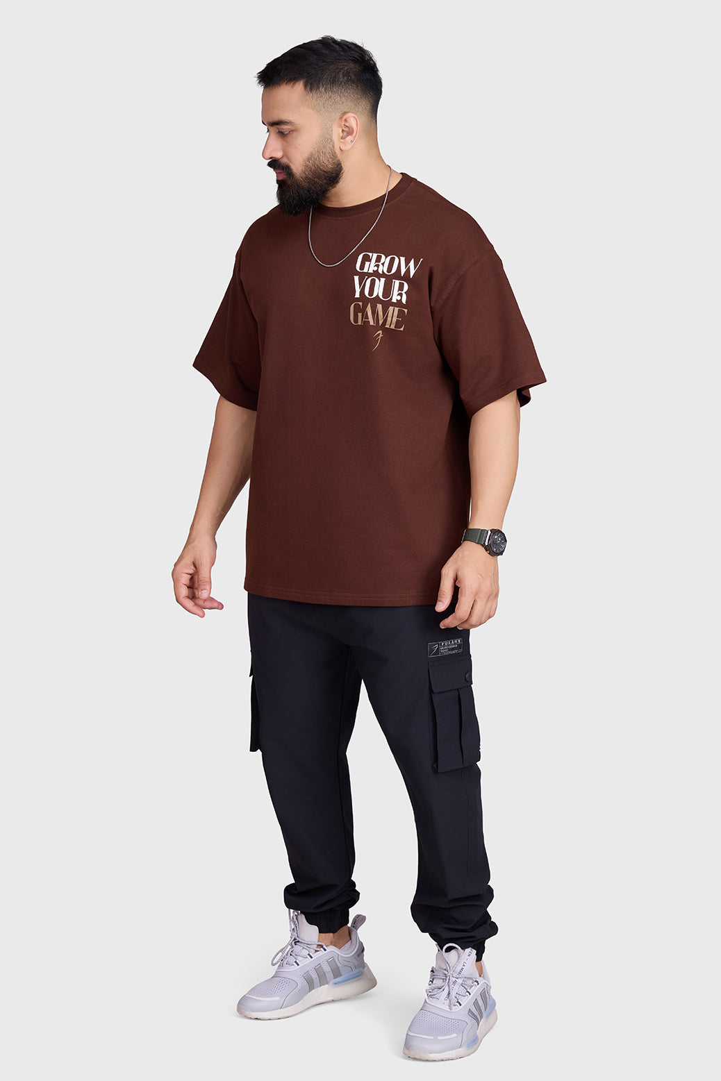 Unisex Grow Oversized T-shirts Coffee