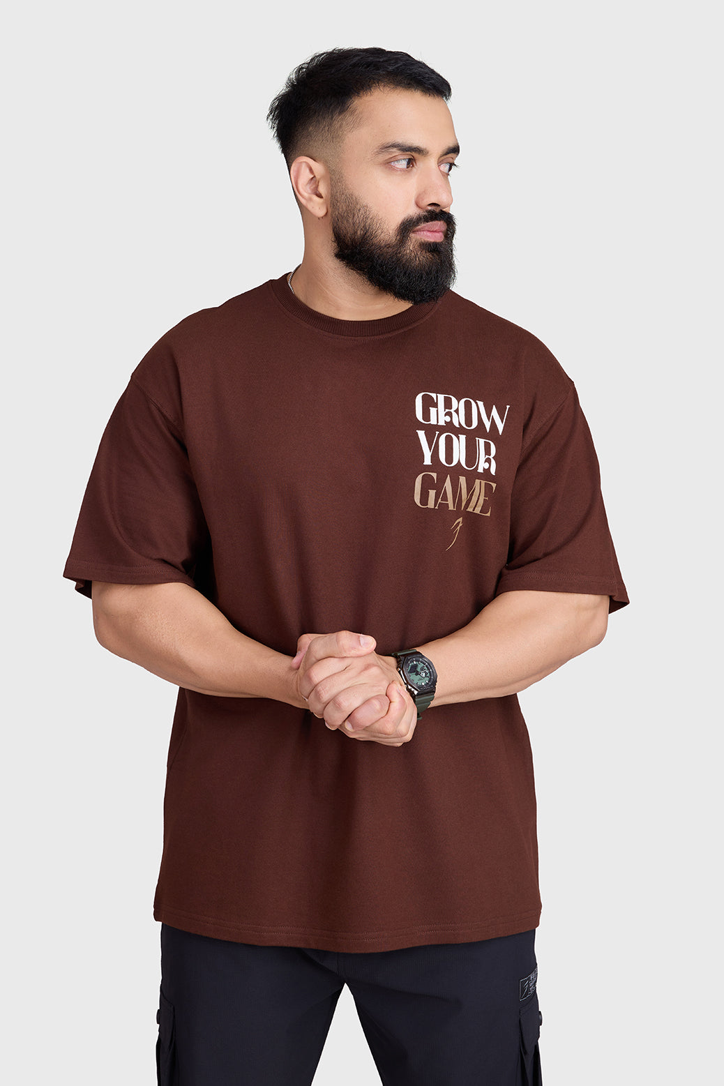 Unisex Grow Oversized T-shirts Coffee