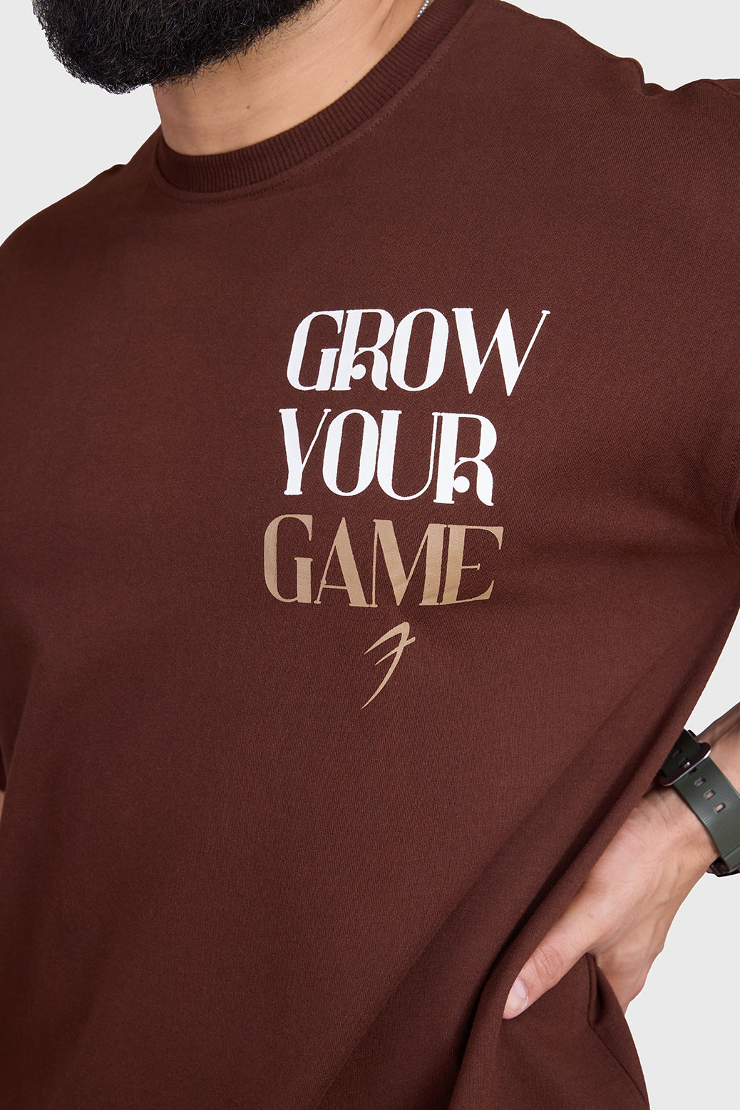 Unisex Grow Oversized T-shirts Coffee