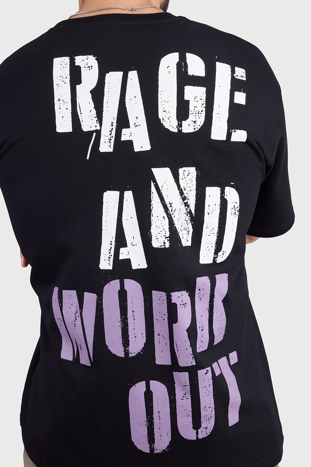 Unisex Rage Oversized T-shirts Black