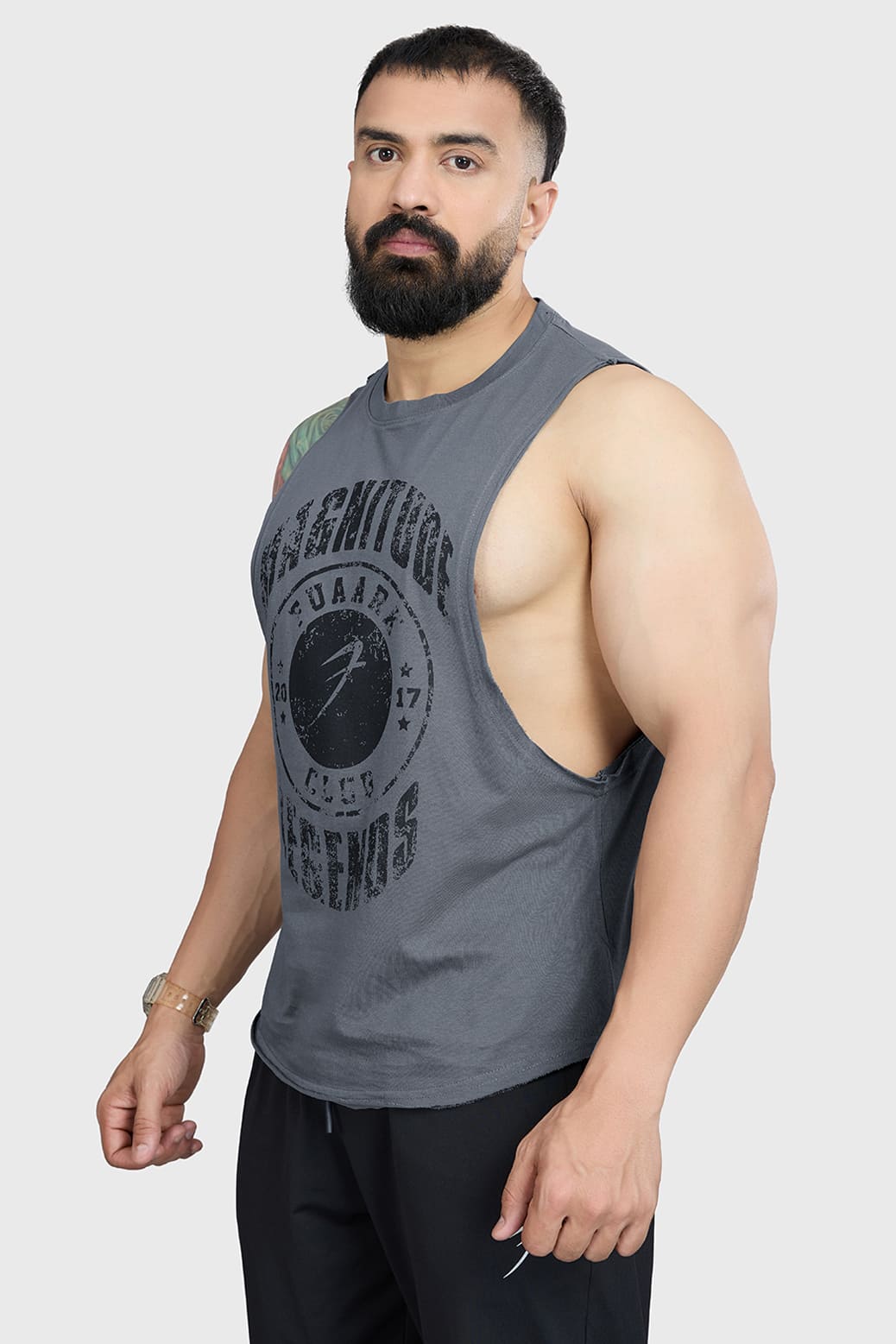 Magnitude Deep Arm Tank Grey