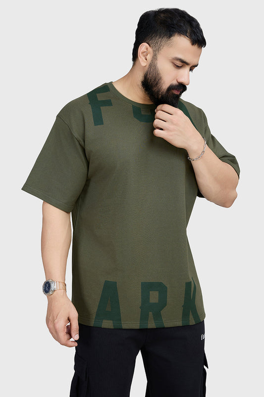 Refined Oversized T-shirt Olive