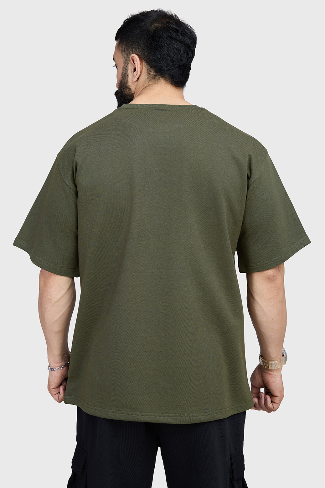 Refined Oversized T-shirt Olive